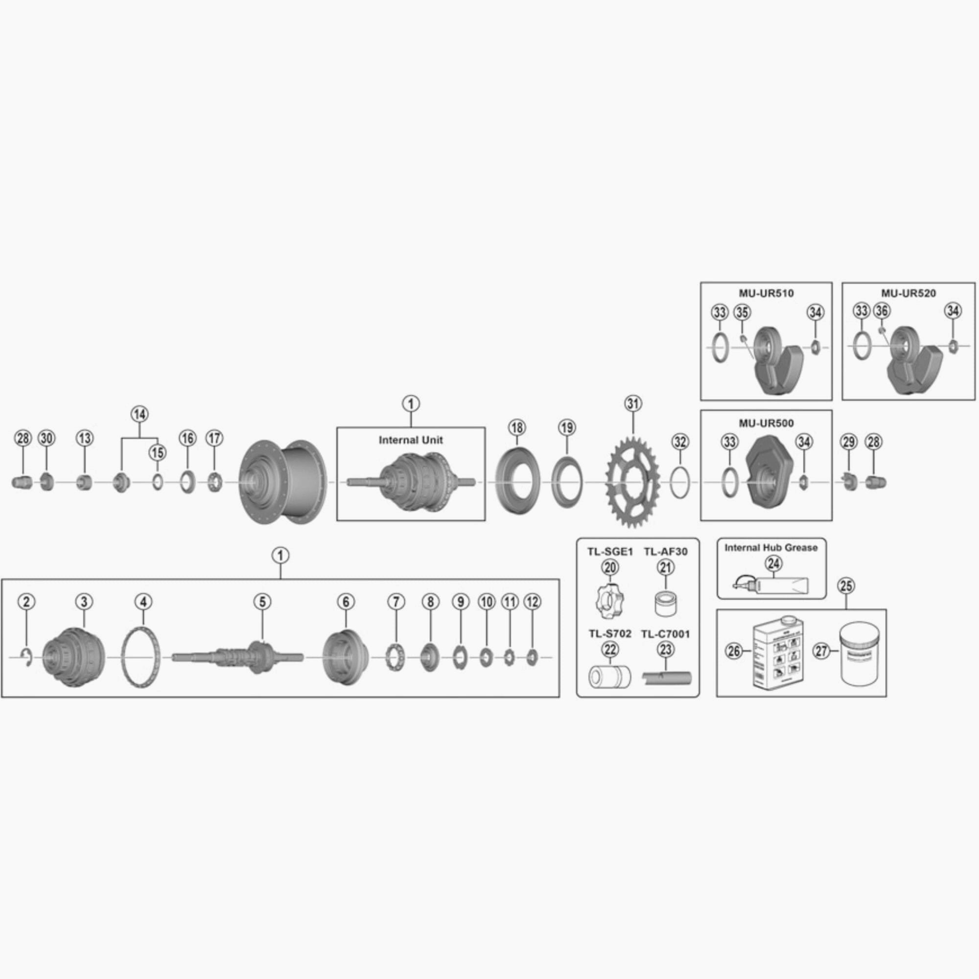 Shimano Spare Sgs500 Lh Inner Dust Cap
