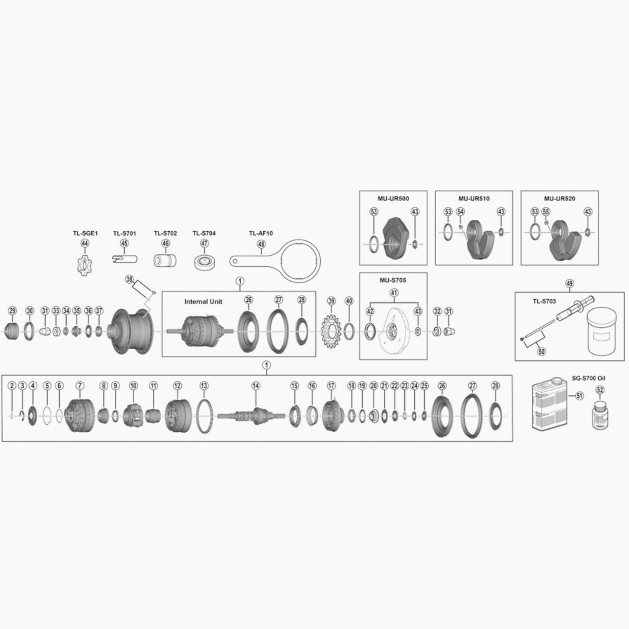 Shimano Spare Sgs700 Carrier Unit 3