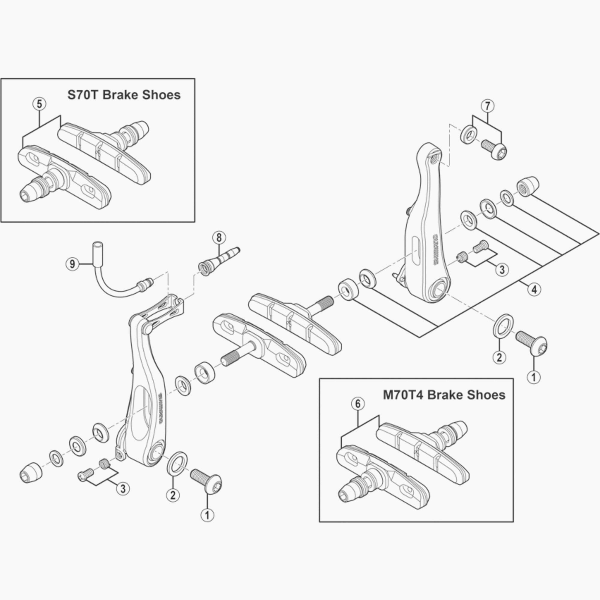 Shimano Br-R353 Boot Spares & Accessories