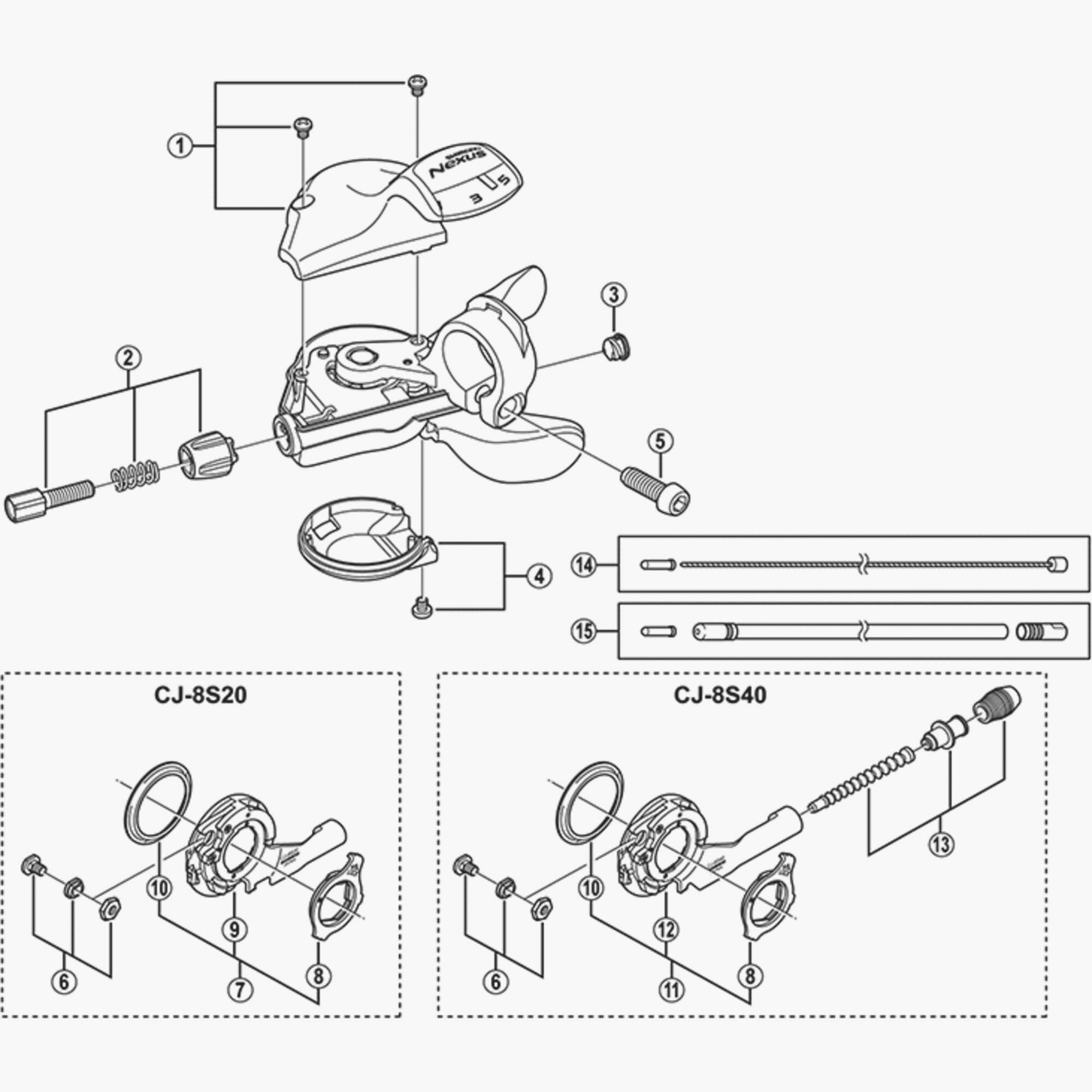 Shimano Sl-5S50 Main Lever Cover And Fixing Screw Spares & Accessories