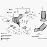 Shimano St-9000 Right Hand Main Lever Support Spares & Accessories