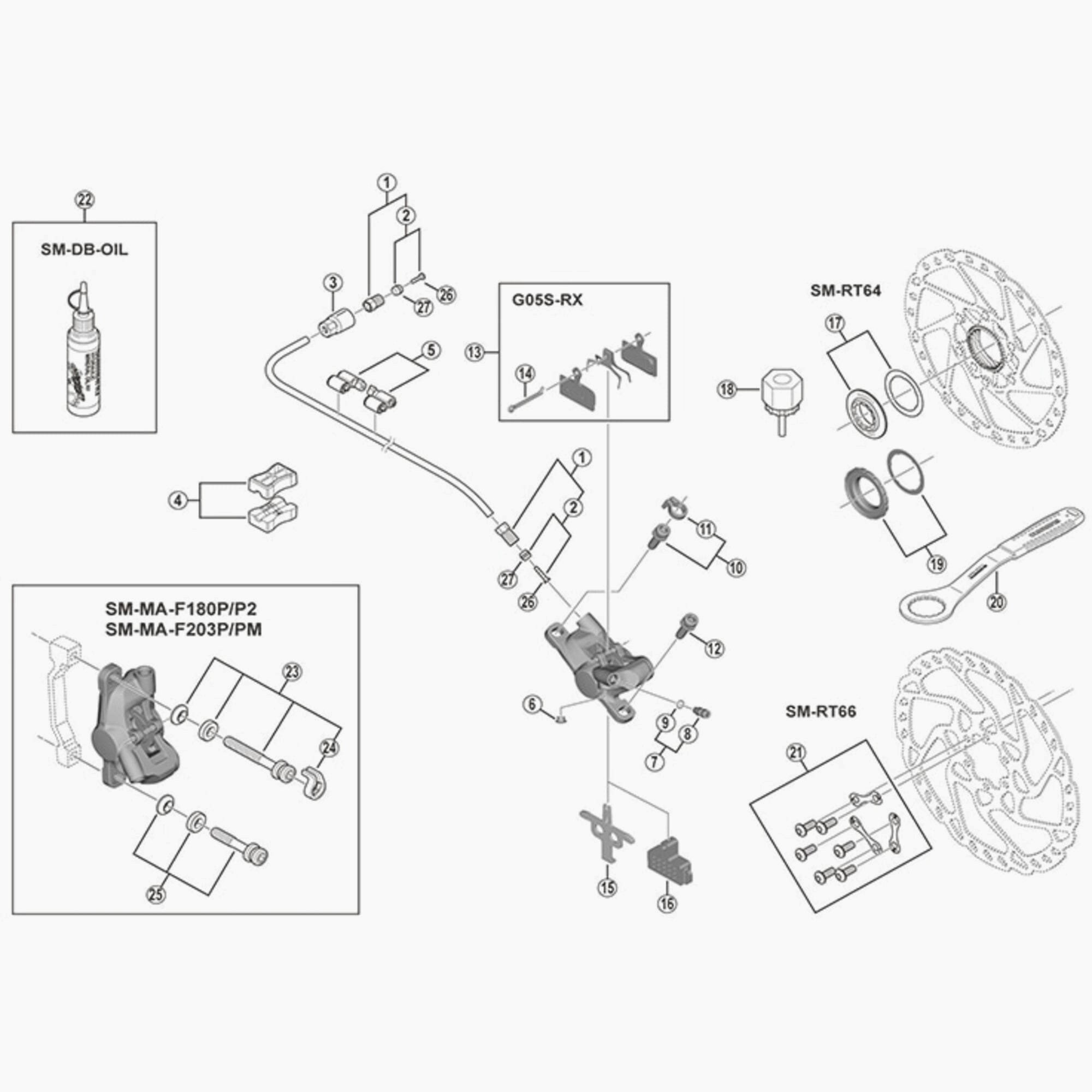 Shimano Sm-Bh59 2.3 Mm Bore Size Olive And Insert J-Kit / Standard Fit Compatible Spares & Accessories