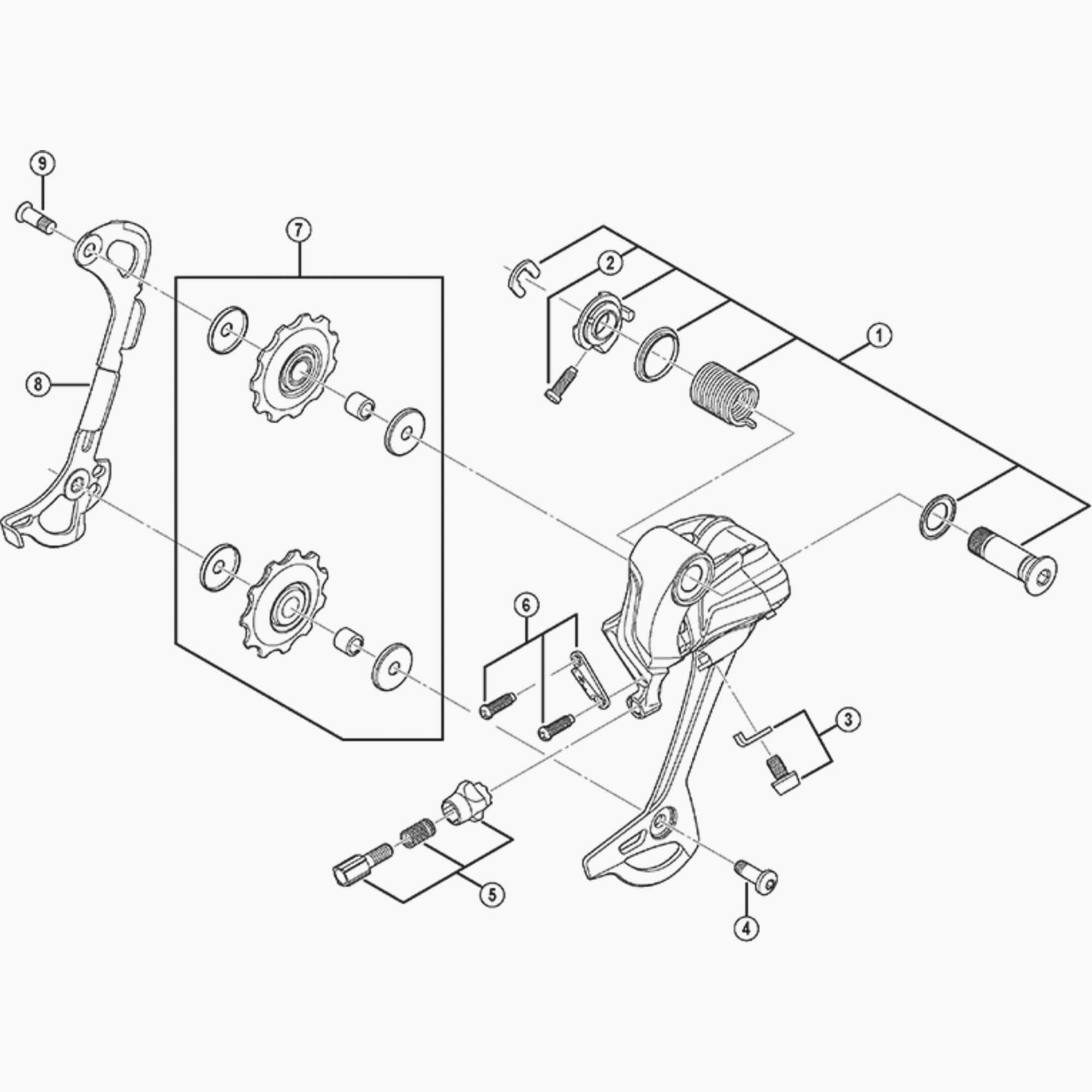 Shimano Rd-M370 B-Axle Assembly Spares & Accessories