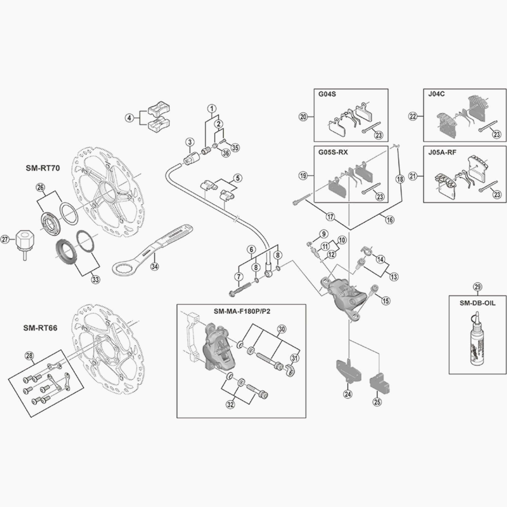 Shimano Smbh90 Banjo Bolt & Ring Spares & Accessories