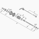 Shimano Fh-3500 Complete Hub Axle 141 Mm