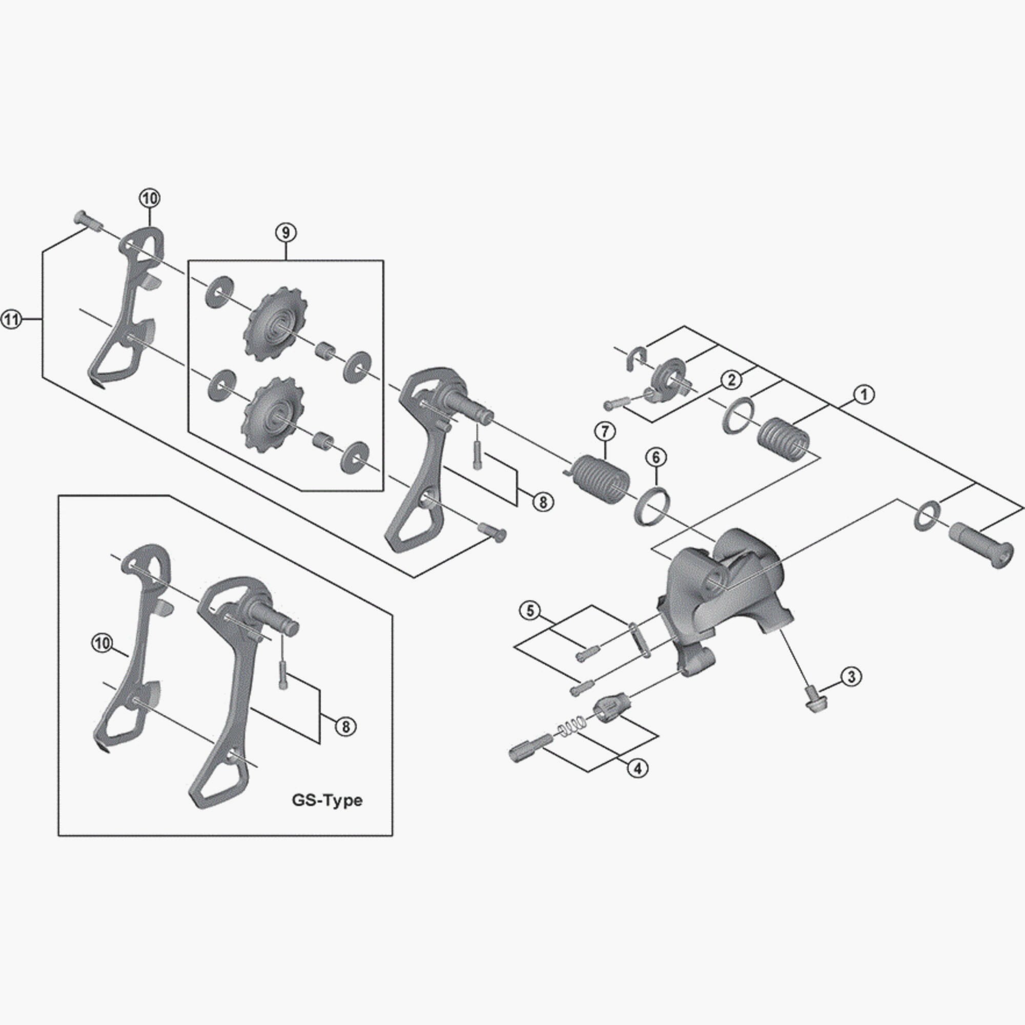 Shimano Rd-4700 Cable Fixing Bolt With Plate Spares & Accessories