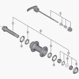 Shimano Hb-M8000 Complete Quick Release, 133 Mm