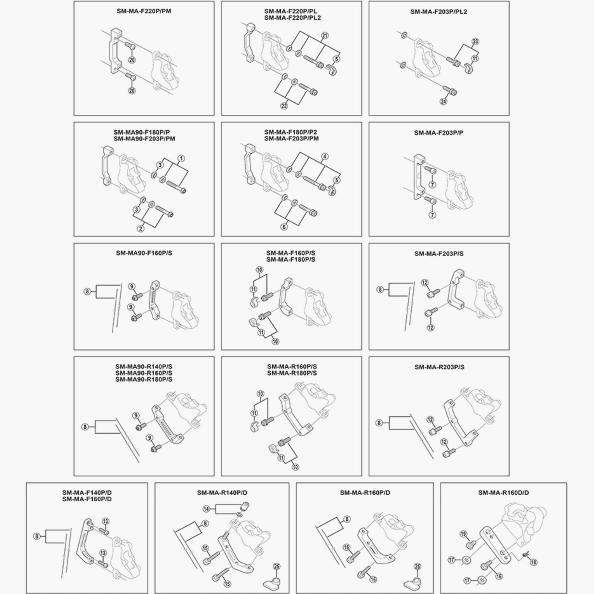 Shimano Br-Rs505 Calliper Fixing Bolt B Spares & Accessories