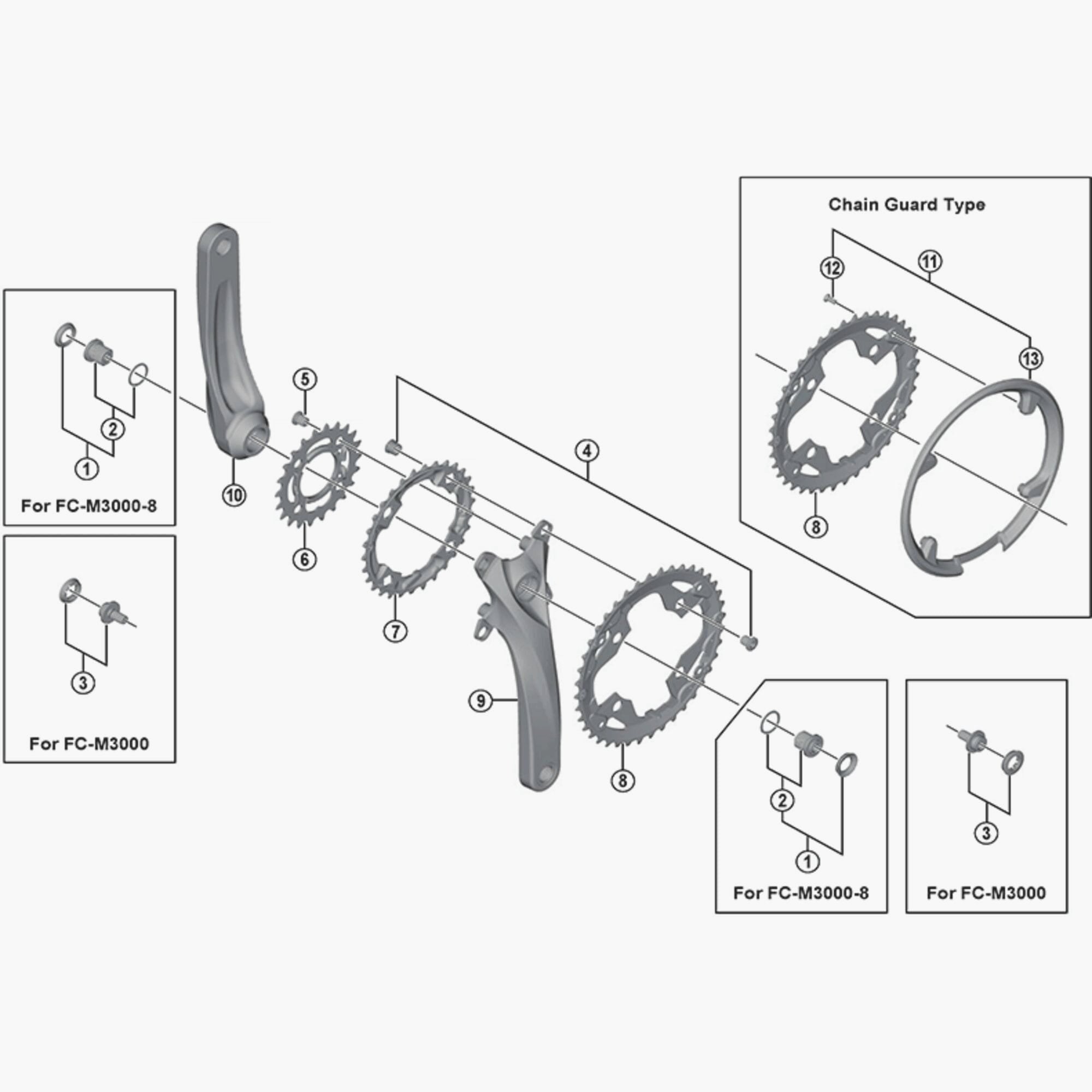 Shimano Fc-M4000 Crank Arm Fixing Bolt Unit Spares & Accesories