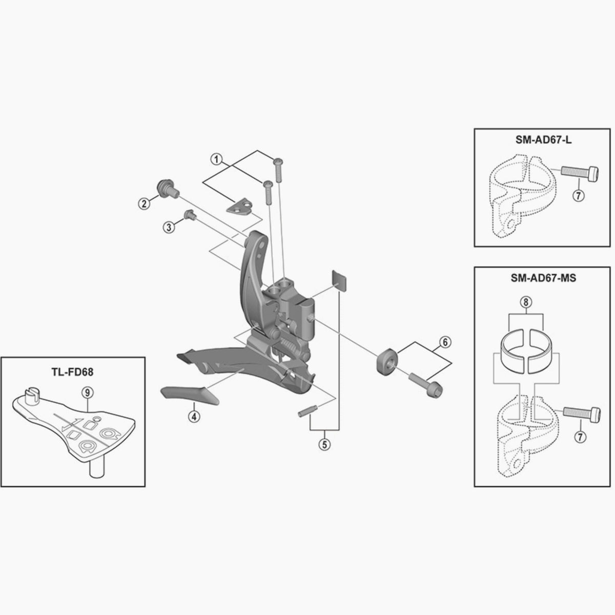 Shimano Fd-6800 Converter Spares & Accessories