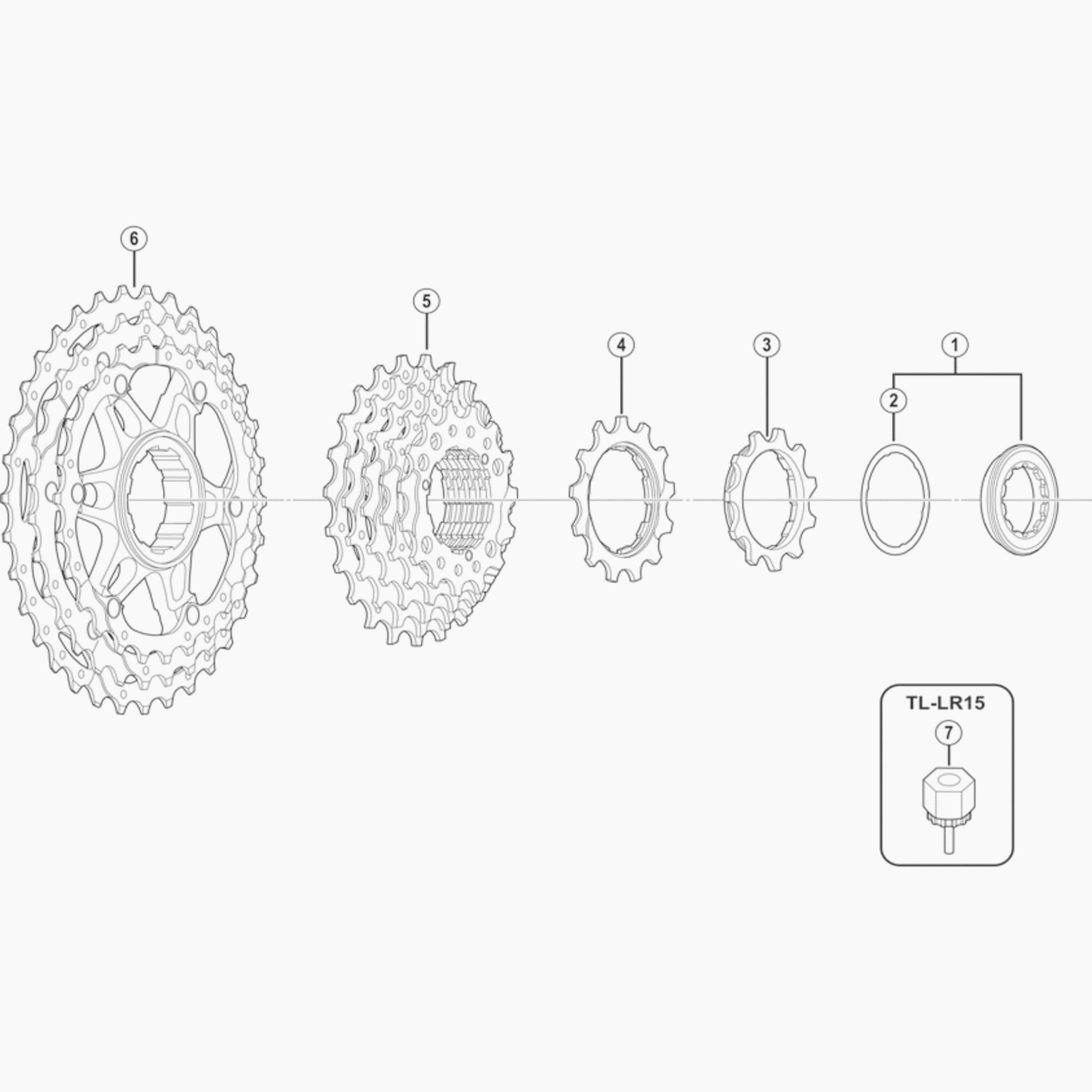 Shimano Cshg81-10 Lock Ring&Spcr Spares & Accessories