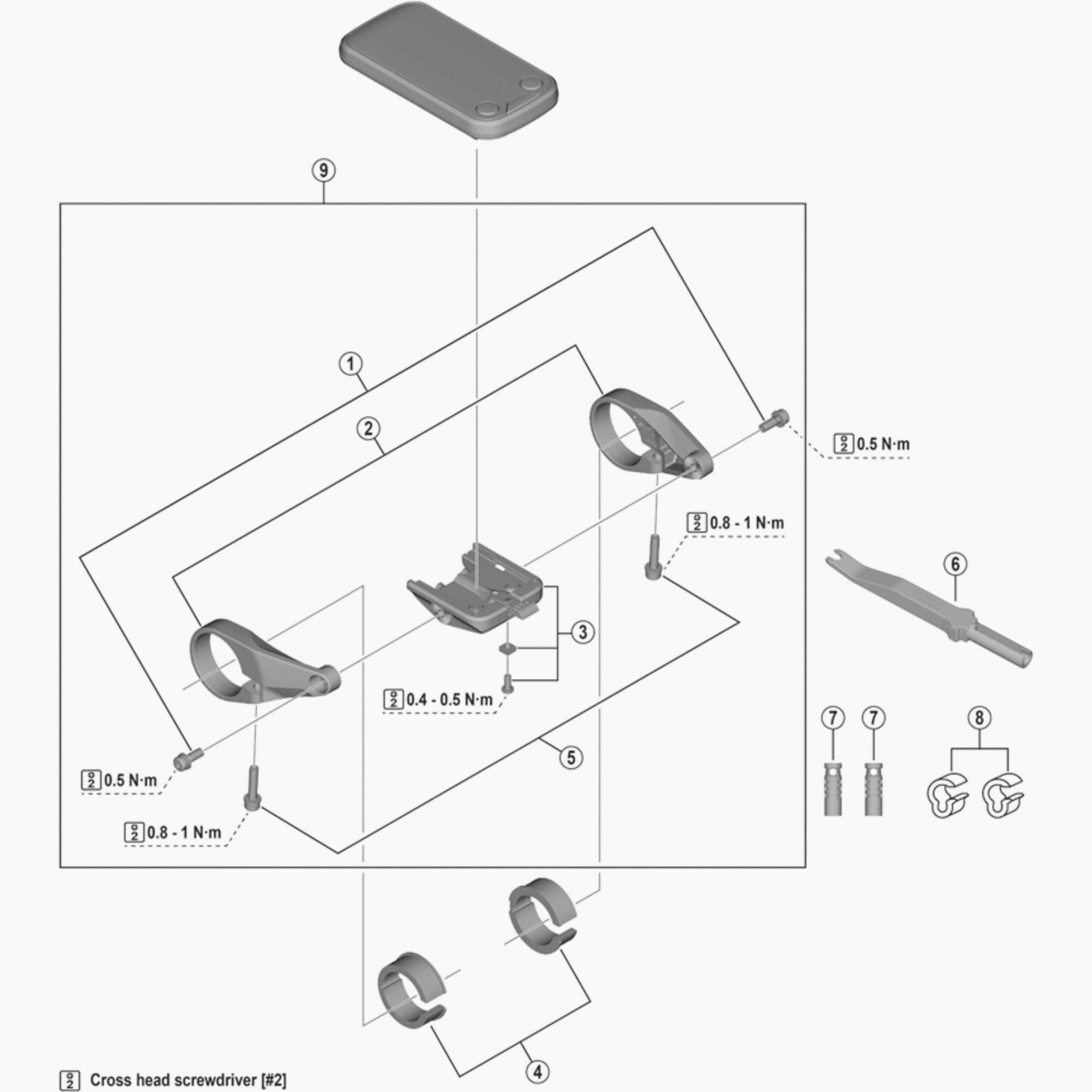 Shimano Sc-E6010 Adapter 25.4 Mm 2 Pack Spares & Accessories