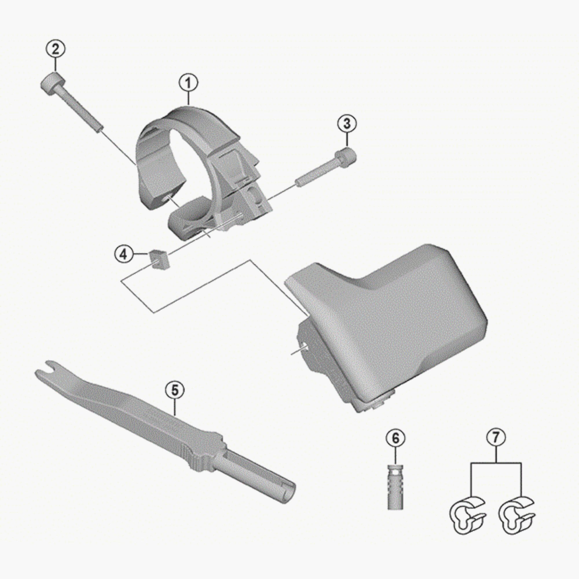 Shimano Sc-Mt800 Stay A 31.8 Mm Spares & Accessories