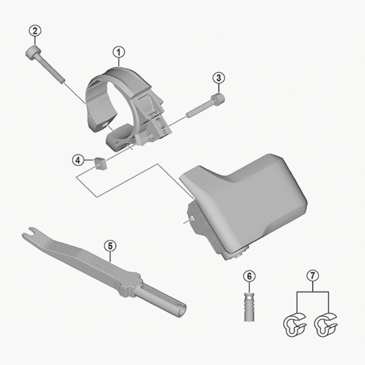 Shimano Sc-Mt800 Stay A 31.8 Mm Spares & Accessories