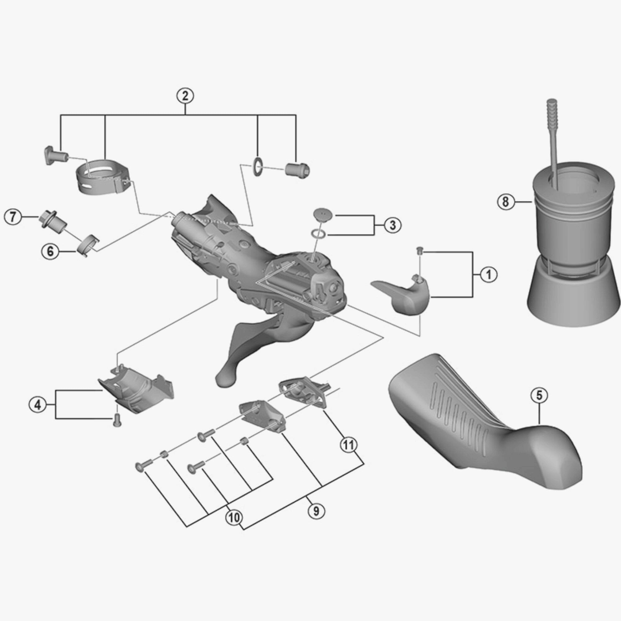 Shimano St-R9120 Bleed Screw And O-Ring Spares & Accessories