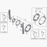 Shimano Fc-M3000 Chain Guard And Fixing Screws Spares & Accesories