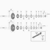 Shimano Cs-M737 Lockring Spacer Spares & Accessories