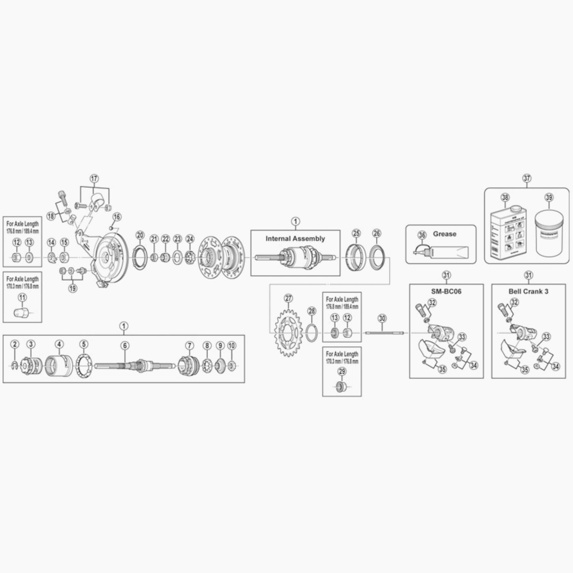 Shimano Br-Im41-F Brake Cable Adjusting Bolt Unit Spares & Accessories