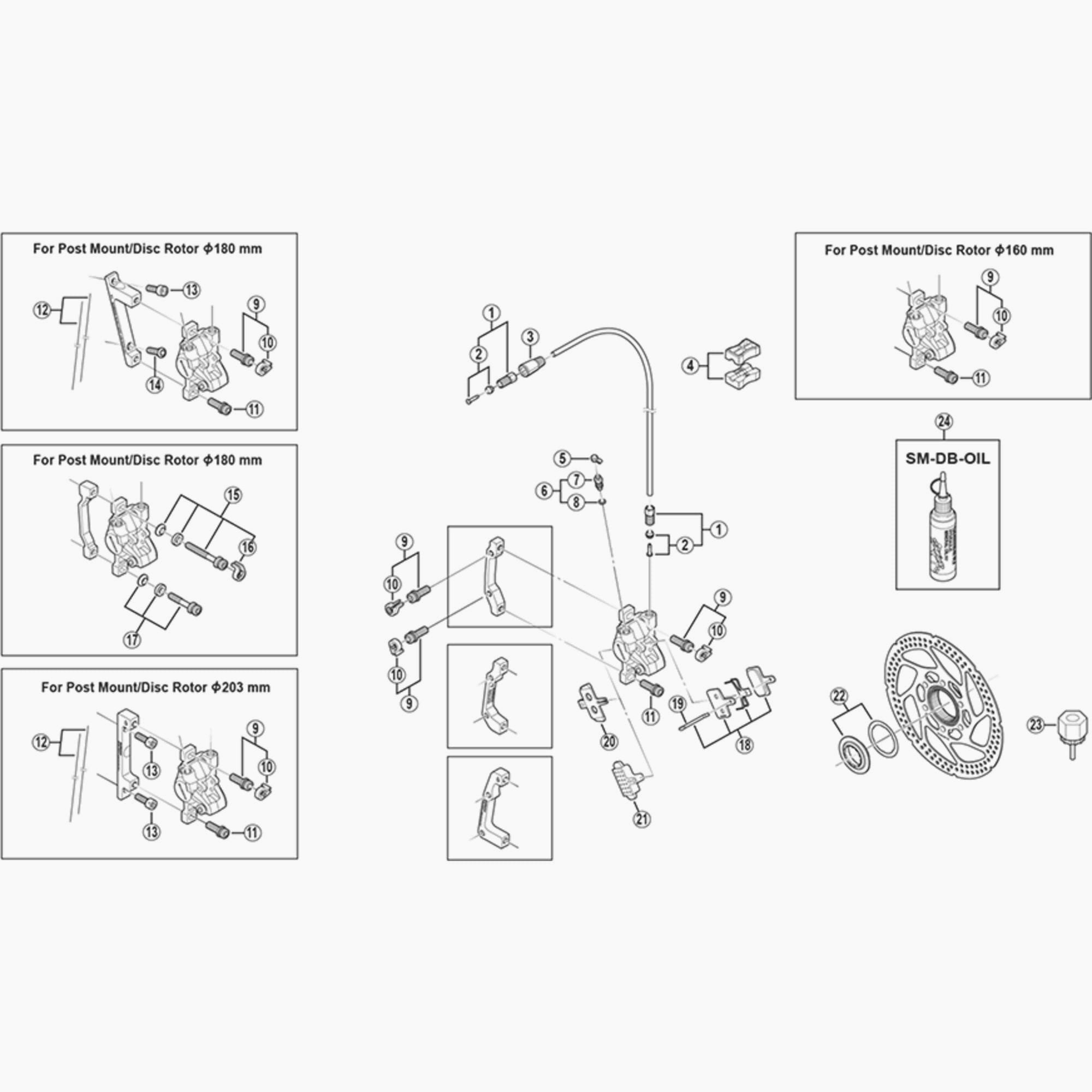 Shimano Br-M445 Pad Spacer Spares & Accessories