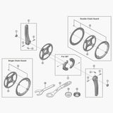 Shimano Fc-E6100 Chain Ring Cover And Fixing Bolt Black E-Bike Spares