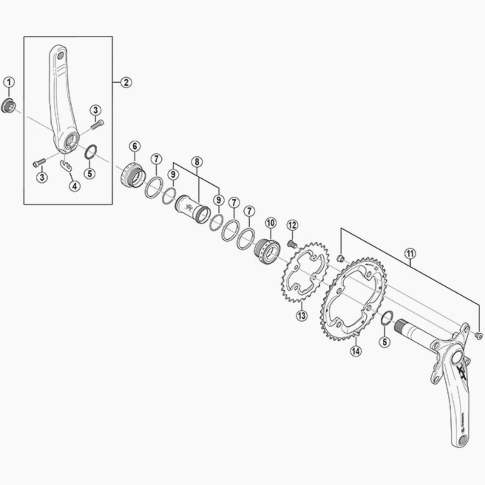 Shimano Fcm785 Dbl Gear Fix Bolts Spares & Accesories