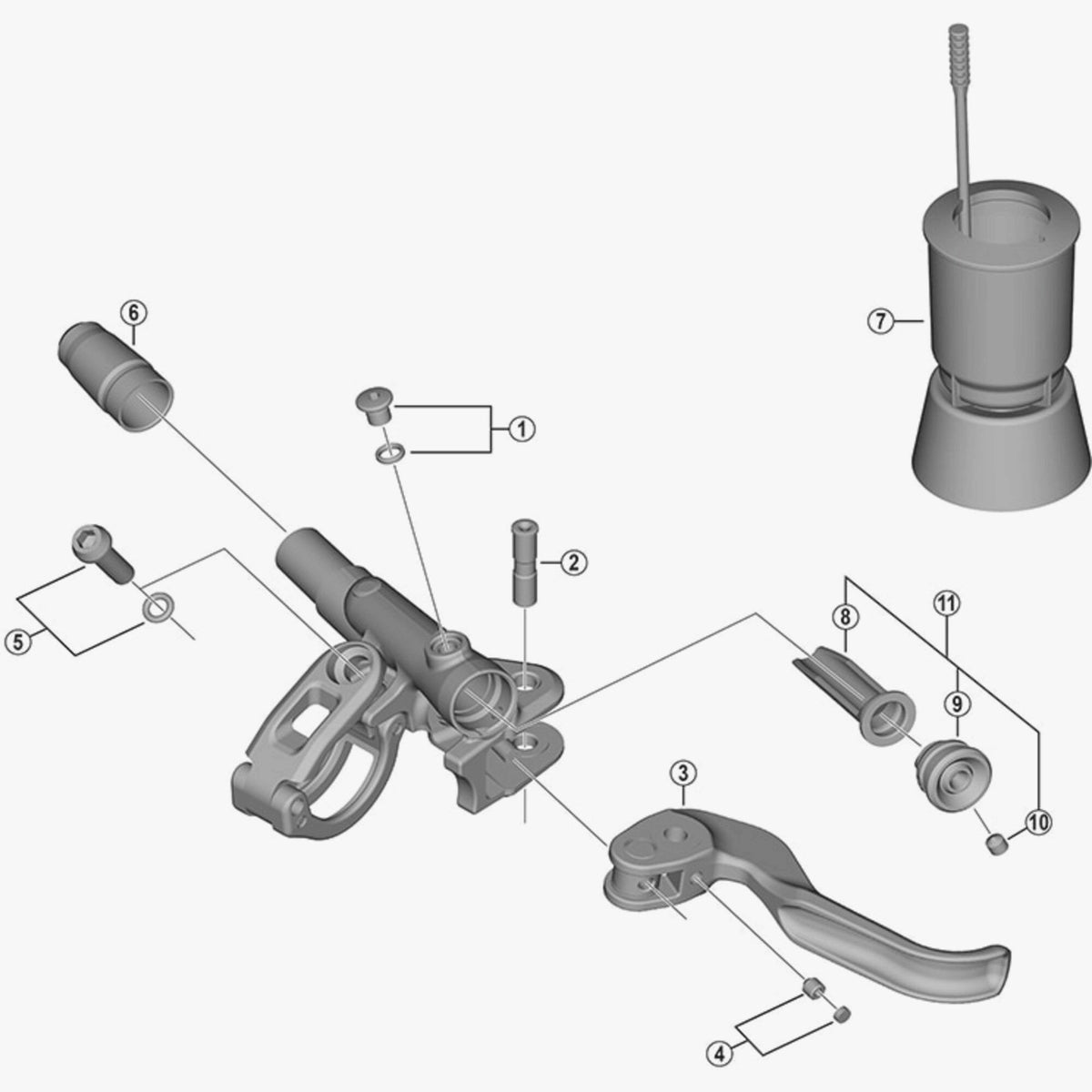 Shimano Bl-M9100 Lever Member Unit Spares & Accessories