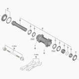 Shimano Hb-Mt900-Bs Complete Hub Axle, 110 Mm