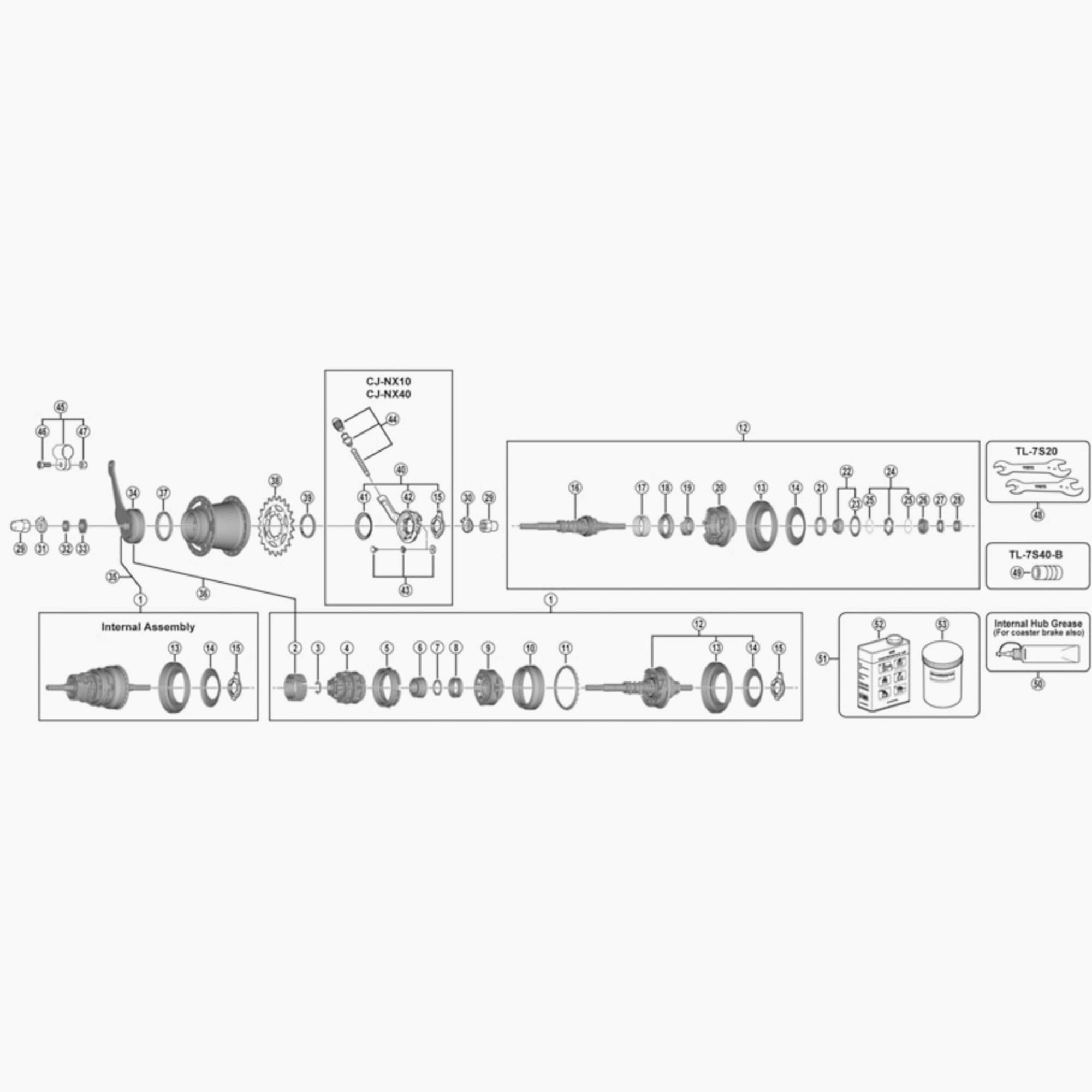 Shimano Sg-7C16 Right Hand Dust Cap B
