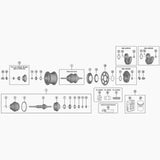 Shimano Sg-C7050-5R/5V Internal Assembly, Axle Length 187Mm
