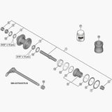 Shimano Fh-M7110 Complete Hub Axle, 142 Mm