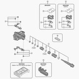 Shimano Pd-M9100 Pedal Axle Assembly Right Hand For 3 Mm Shorter Axle Spares & Accessories