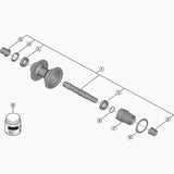 Shimano Fhmt410 Lh Nut With Dust Cover Hub Spares