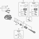 Shimano Pdes600 Pedal Axle Assembly Rh Spares & Accessories