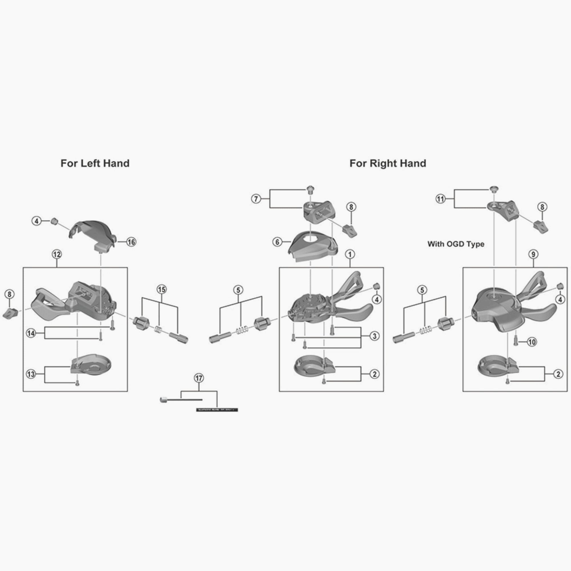 Shimano Slm5100-I Rh Bracket Unit Spares & Accessories