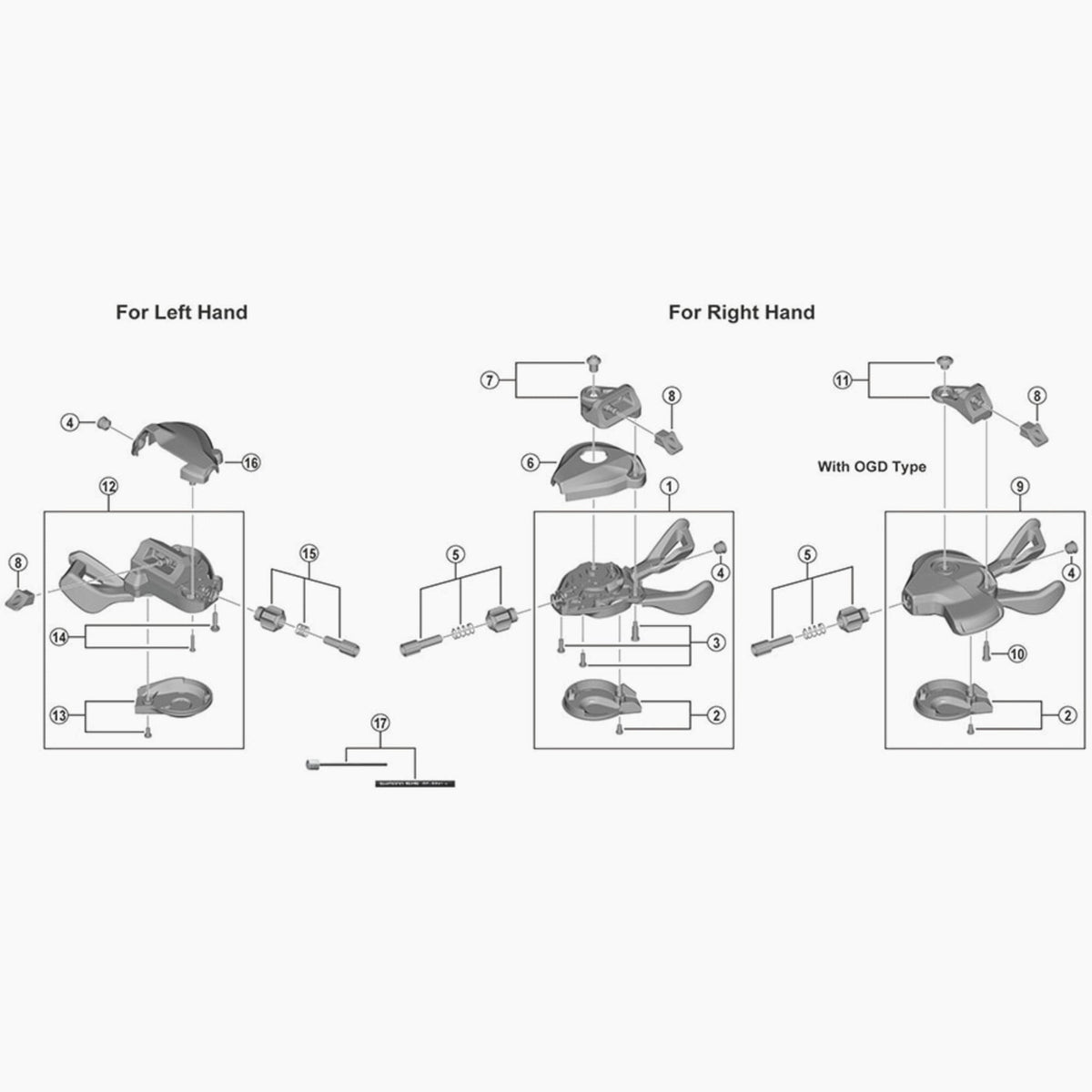 Shimano Slm5100-I Rh Bracket Unit Spares & Accessories