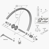 Shimano Whmt601-Tlr12-275 Spoke 267.5Mm Wheel Spares
