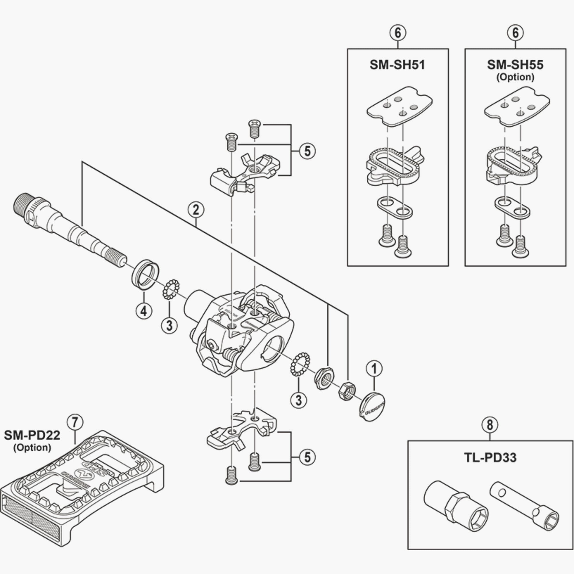 Shimano Pdm730 Axle Seal Spares & Accessories
