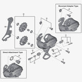 Shimano Rdc201 Guide Pulley Bolt Spares & Accessories