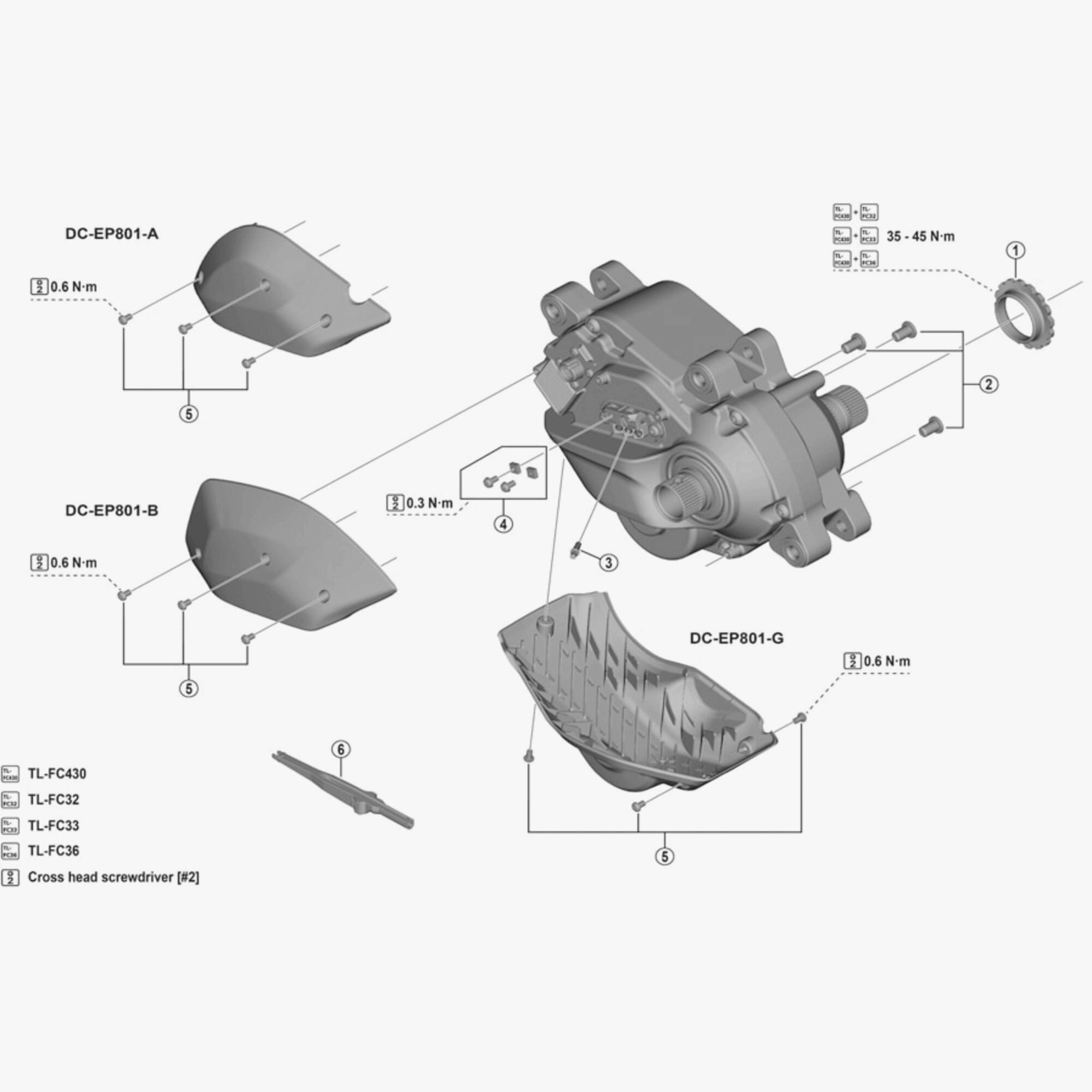 Shimano Du-Ep800 Cover Fixing Screws Pack Of 3 Cables