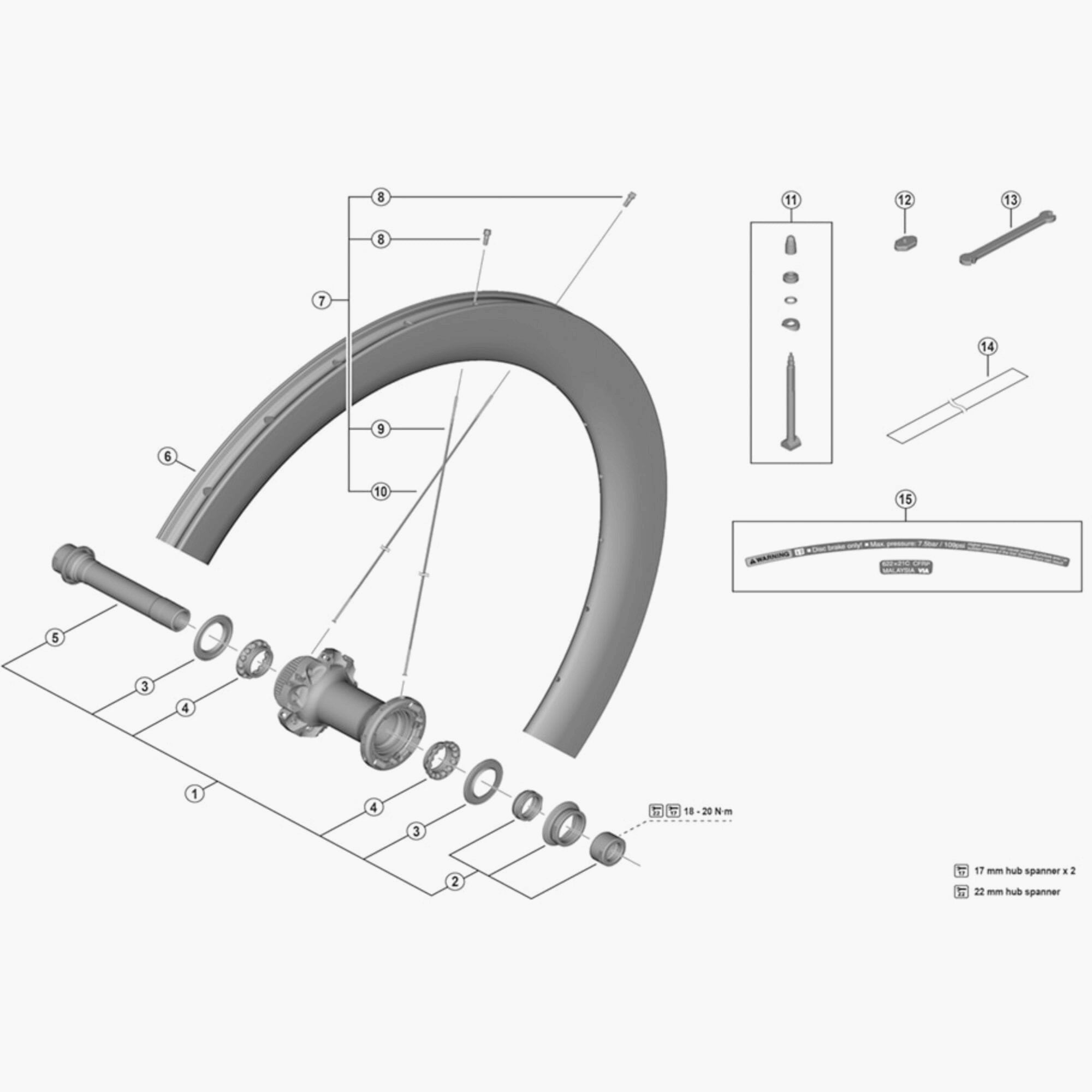 Shimano Wh-R9270-C60-Hr-Tu-F Right Hand Spoke 250 Mm Wheel Spares