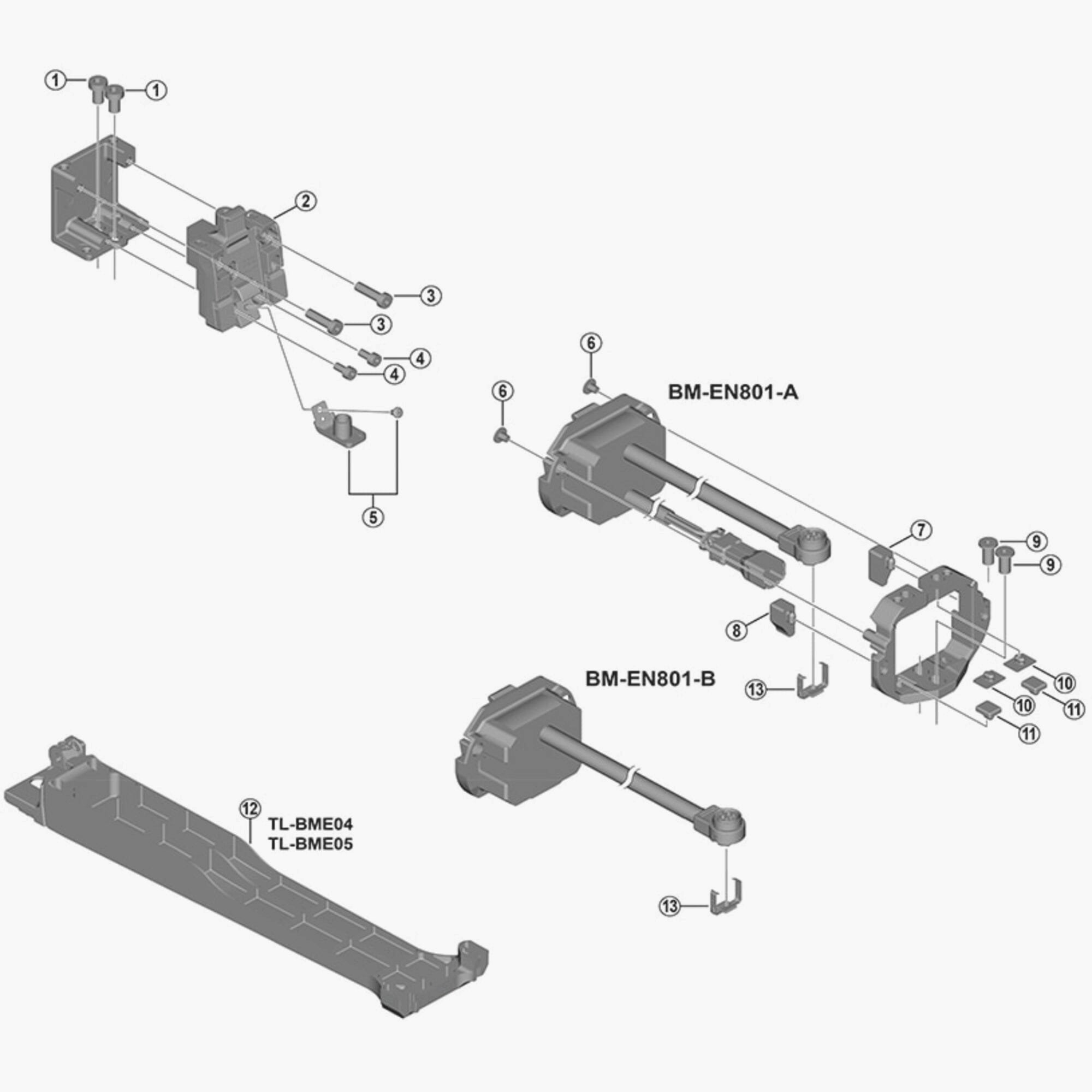 Shimano Bm-En801-A Upper Mount Unit Spares & Accessories