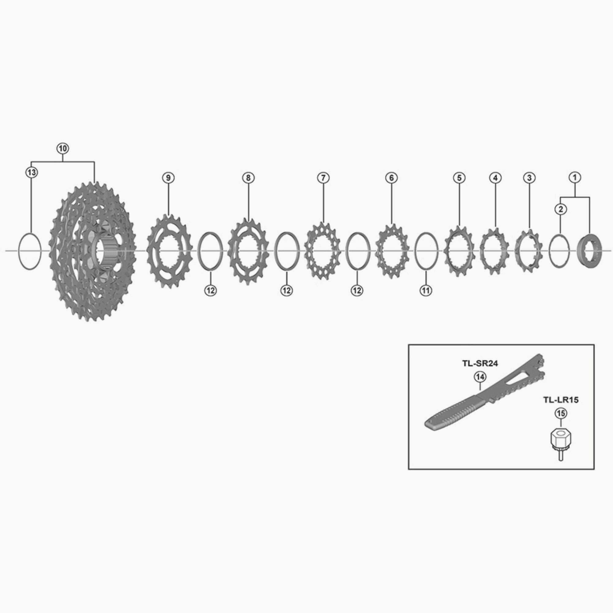 Shimano Cs-R7100 Sprocket 11T C Built In Spacer Type Spares & Accessories