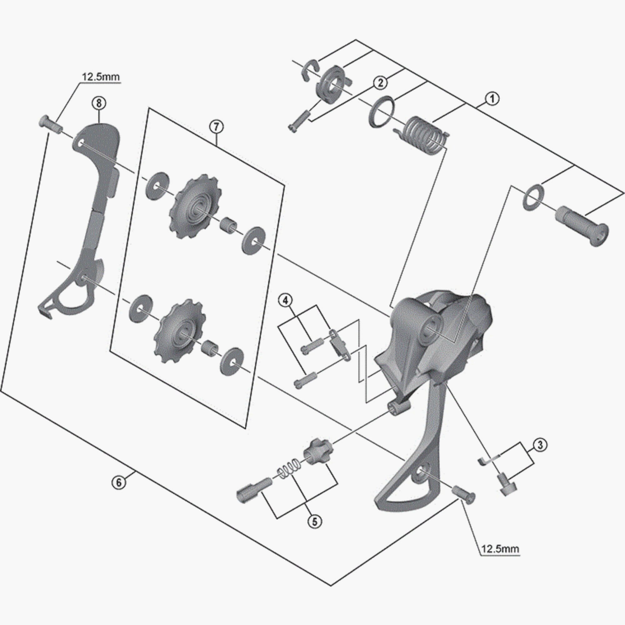 Shimano Rdm430 Pulley Bolt Set Spares & Accessories