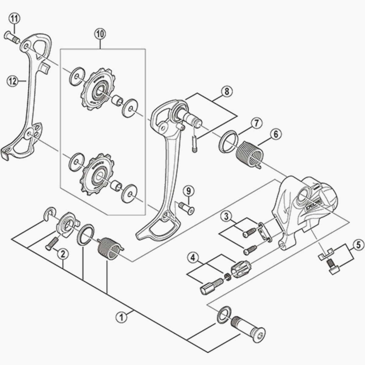 Shimano Rdt661 Pulley Bolt Spares & Accessories