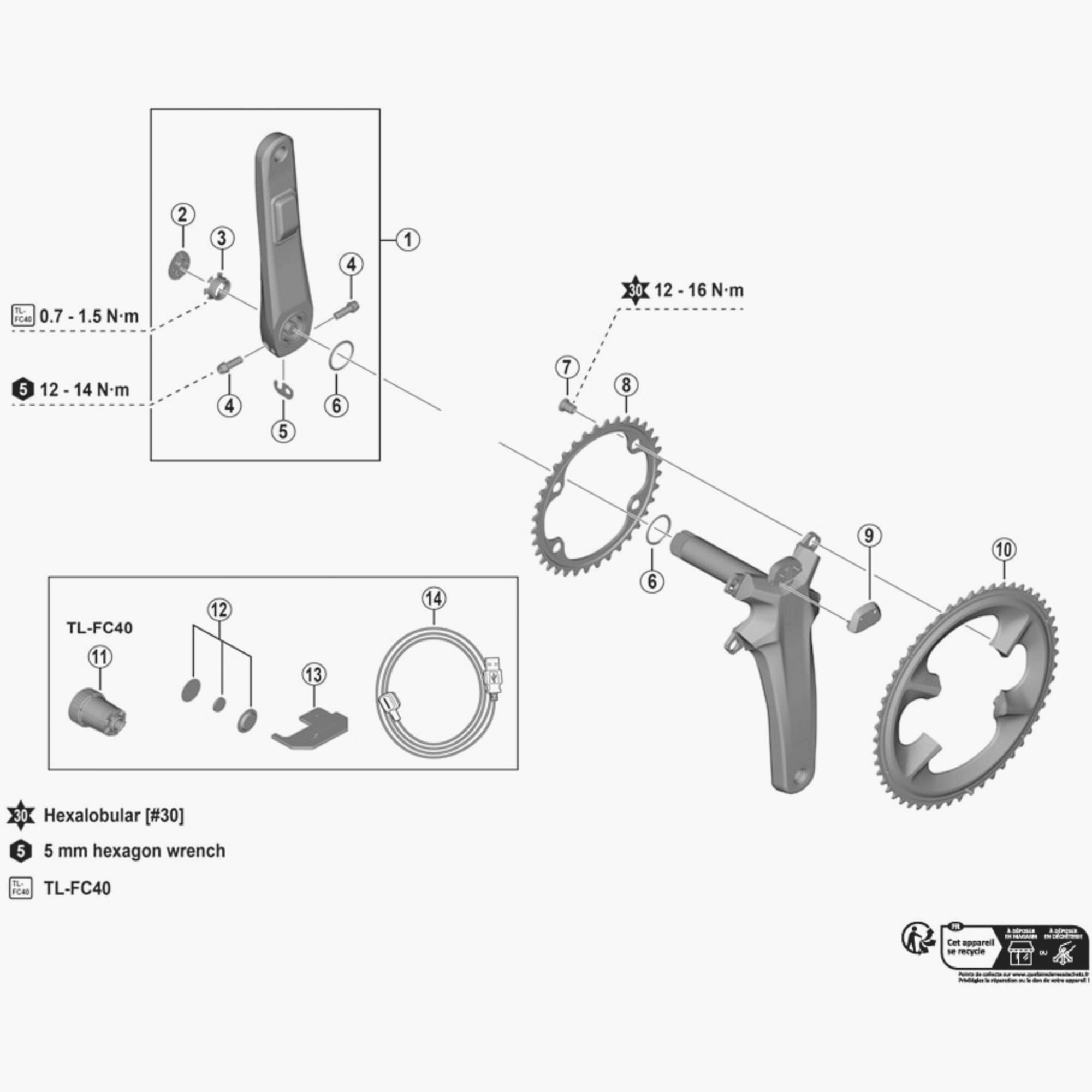 Shimano Fc-R9200-P Top Cover Spares & Accesories