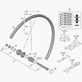 Shimano Fh-Rs470 Left Hand Lock Nut And Cone With Dust Cover Hub Spares