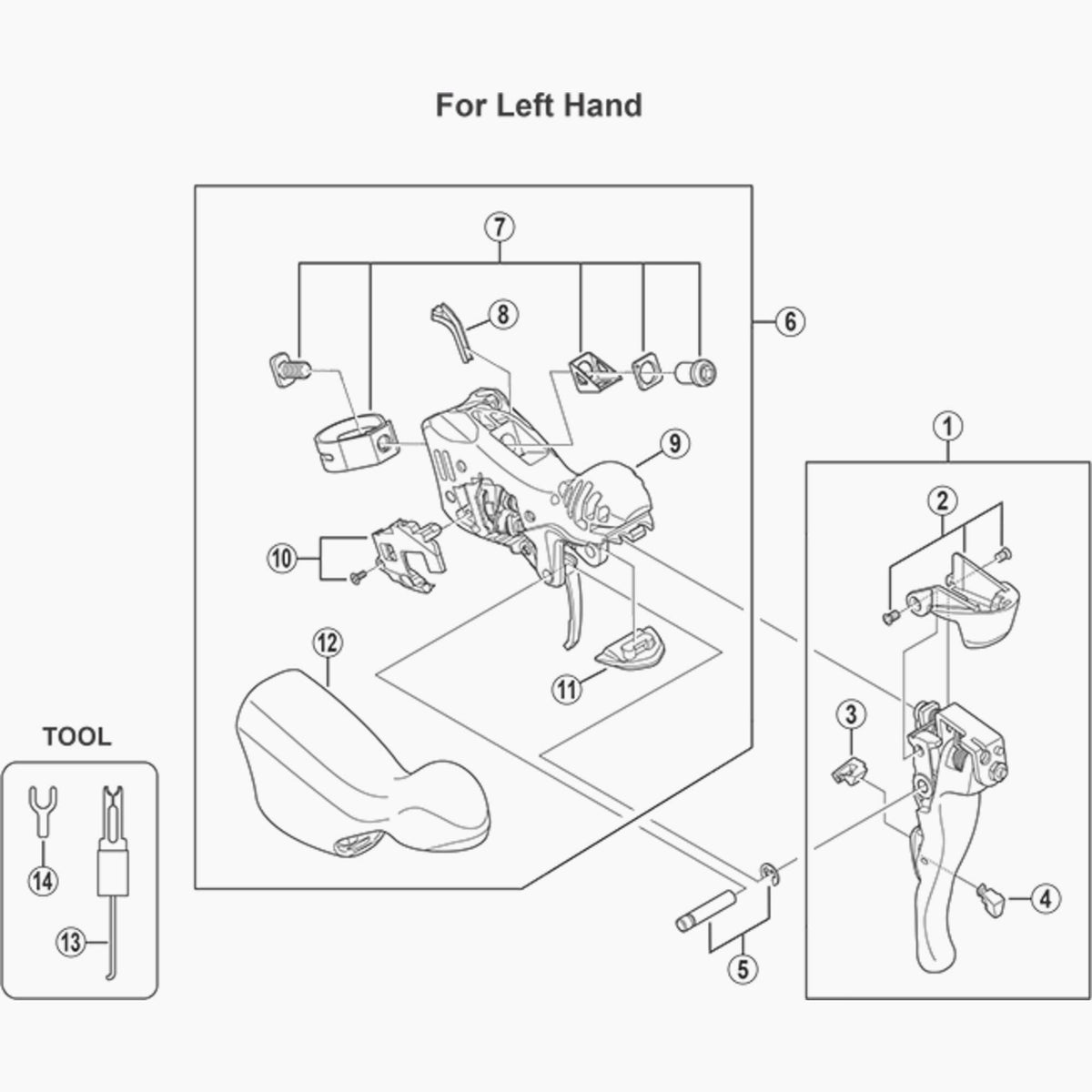 Shimano St5703 Lh Bracket Assy Spares & Accessories