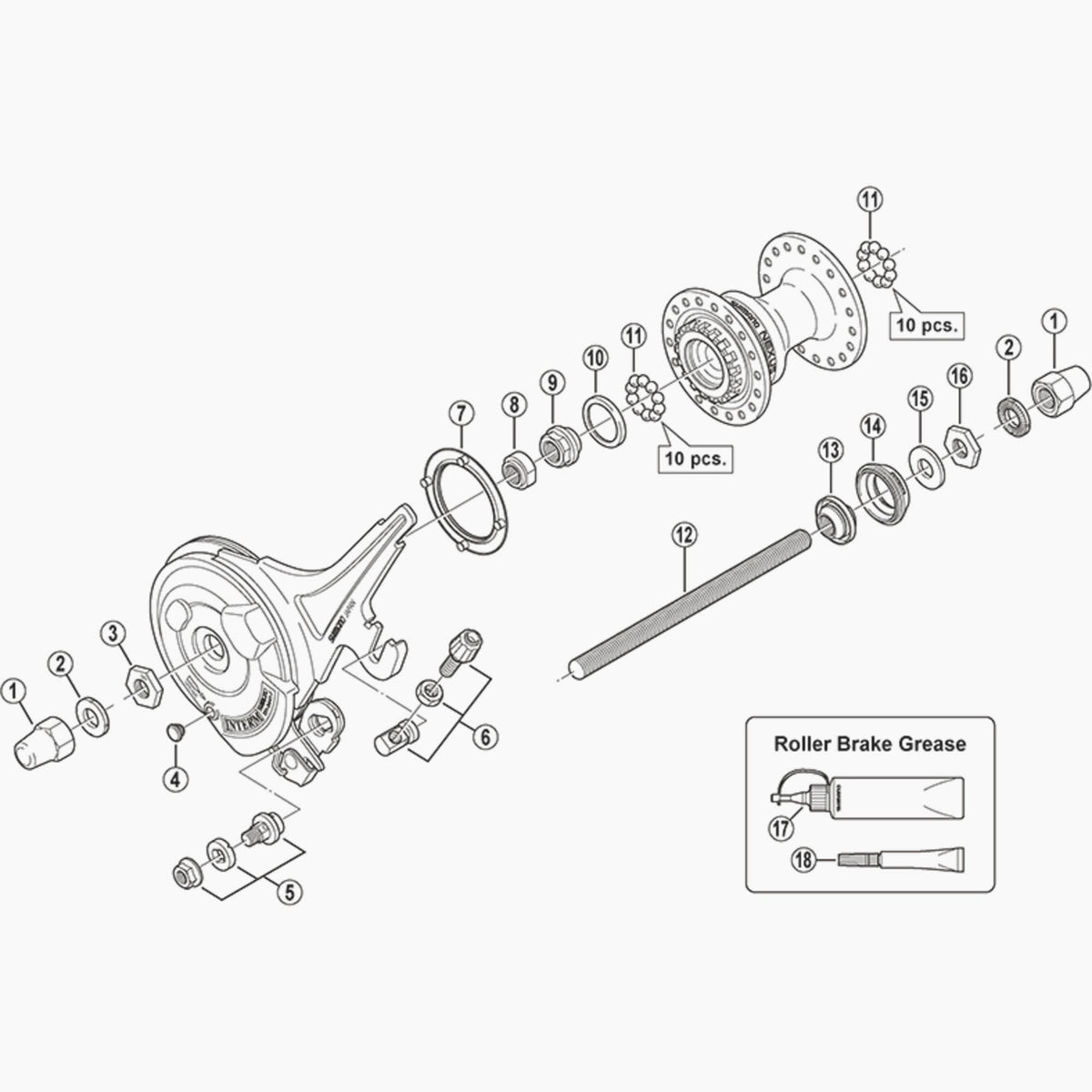 Shimano Spare Hbmc10 Cone & D/Cover M9