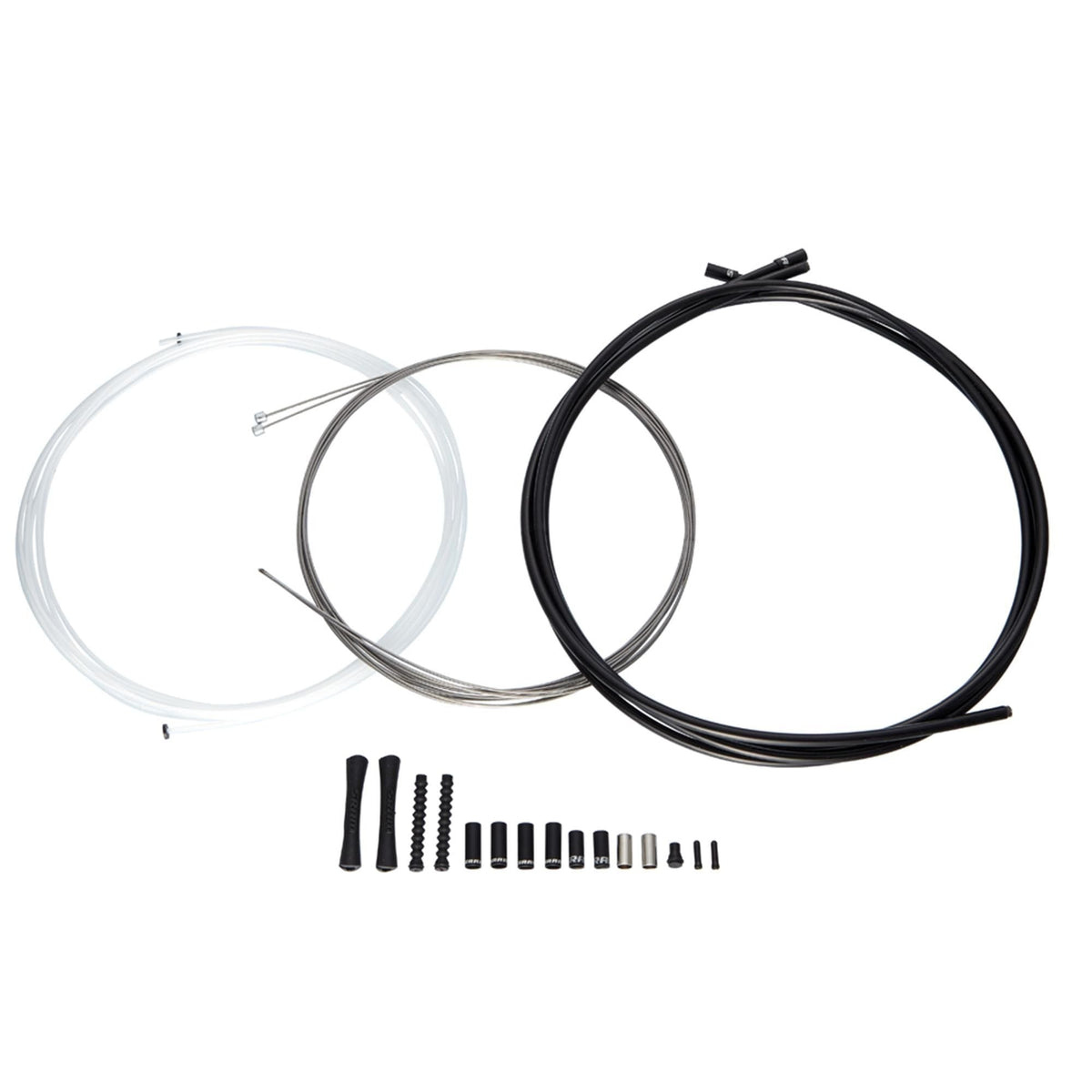 Sram Shift Cable Kit Black 4Mm Slickwire 1X (Includes 2300Mm X1.1Mm Slickwire Cable 2000X4Mm Housing 2 Aluminum Ferrules 2 End Caps) 1X MTB And Road Cables