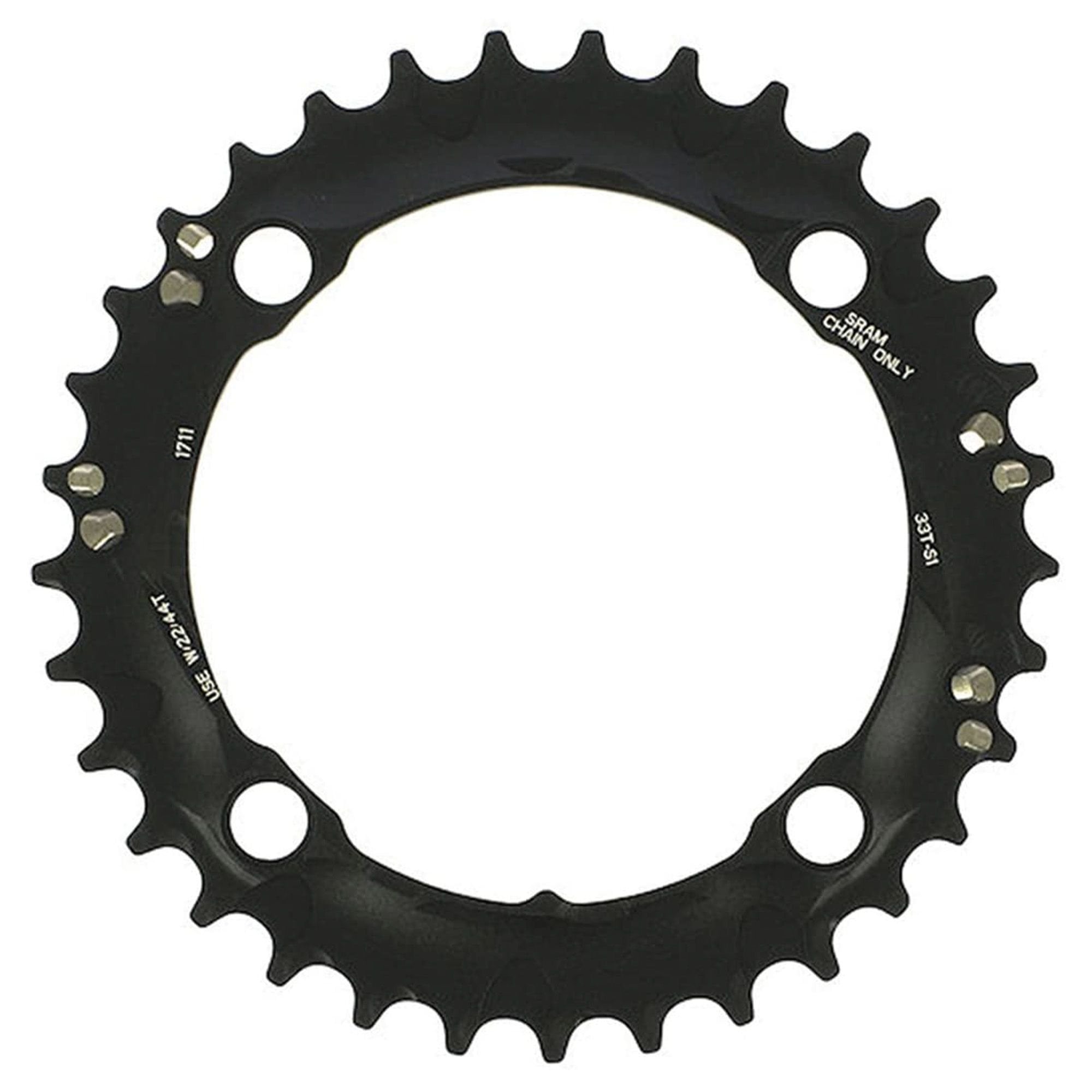 Sram Spare Chain Ring MTB 42T 120 S2 Al6 Short Pin Bb30 Cnc 2X10 Blastblack Chain Ring